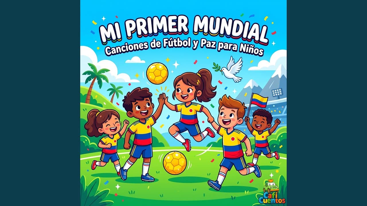 Carátula de la canción Mi Colombia Juega Así (Cumbia Infantil) de Caficuentos canciones