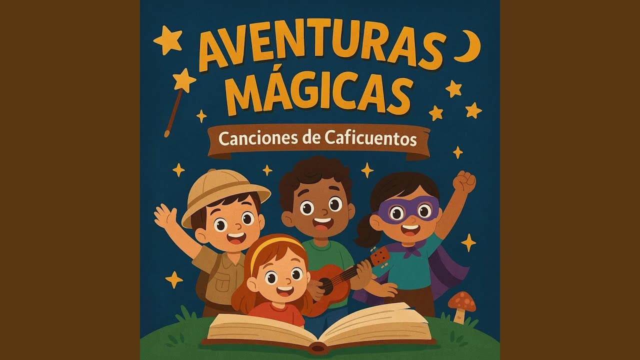 Carátula del álbum Aventuras Mágicas: Canciones de Caficuentos de Caficuentos canciones