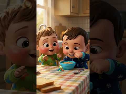 Aprende el DESAYUNO con Juan y Miguel! 🍞🍳#short