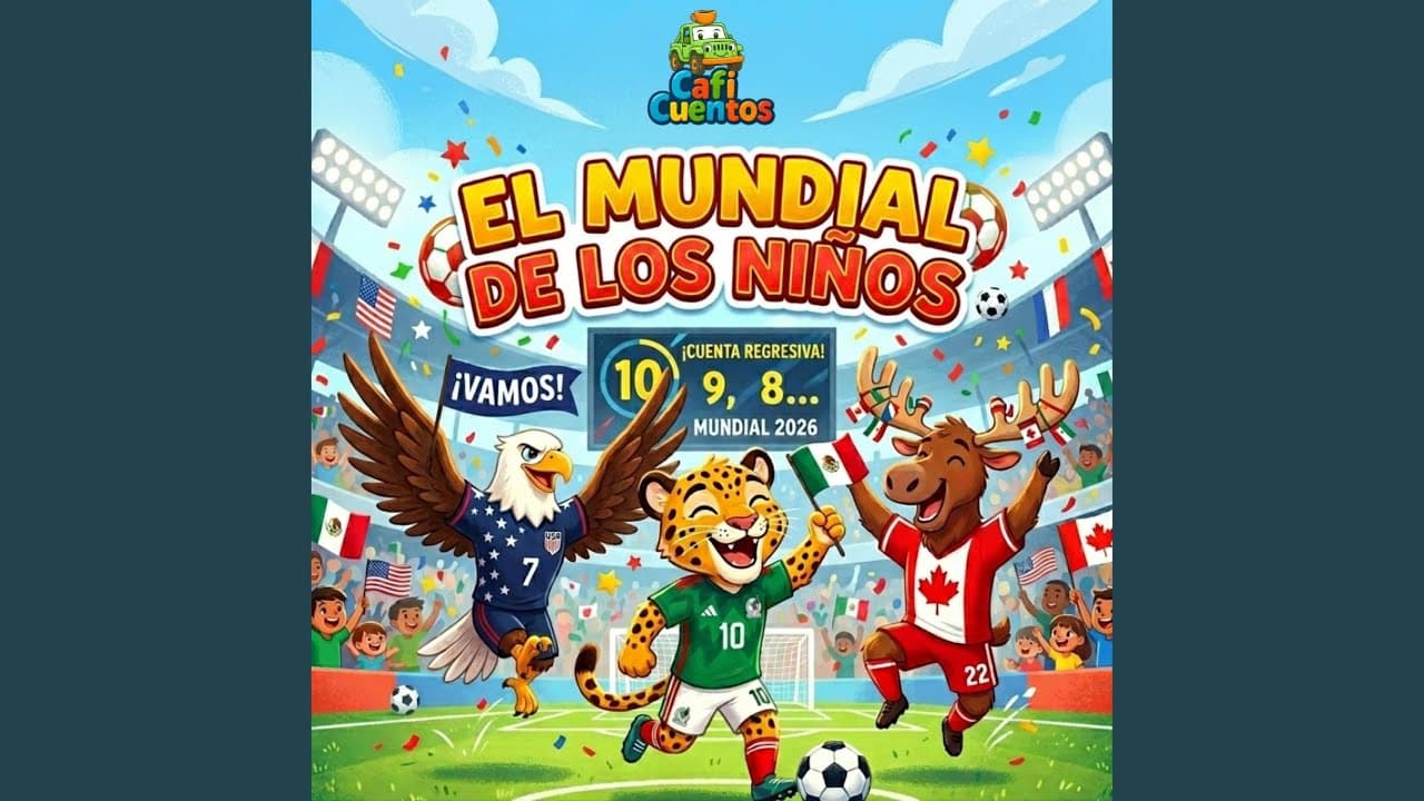 Carátula de la canción Los Animales del Mundial (Salta, Corre y Vuela) de Caficuentos canciones