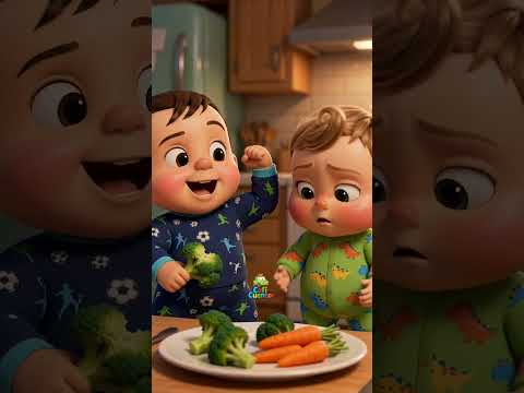 A probar las verduras y crecer fuertes con Juan y Miguel! 🥦🥕👶