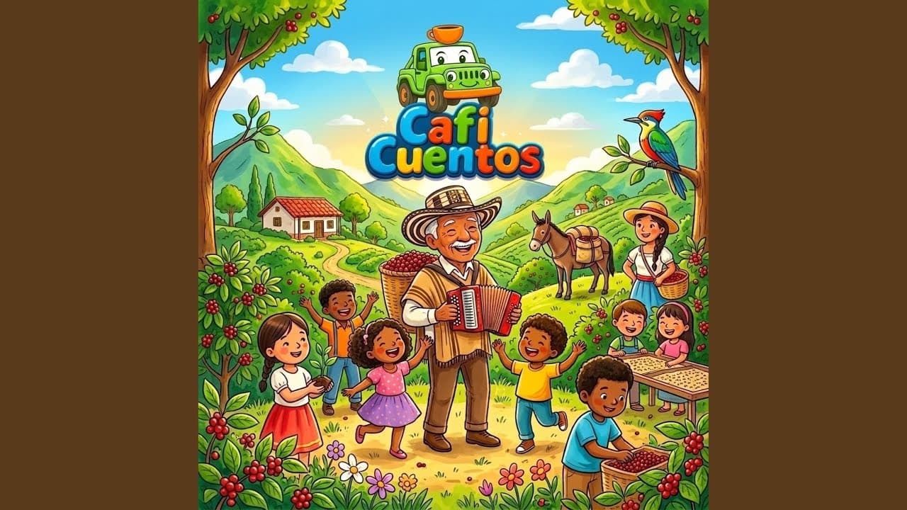 Carátula de la canción La Chapolera y el Arriero: Canción Infantil Colombiana (Música Cafetera) de Caficuentos canciones