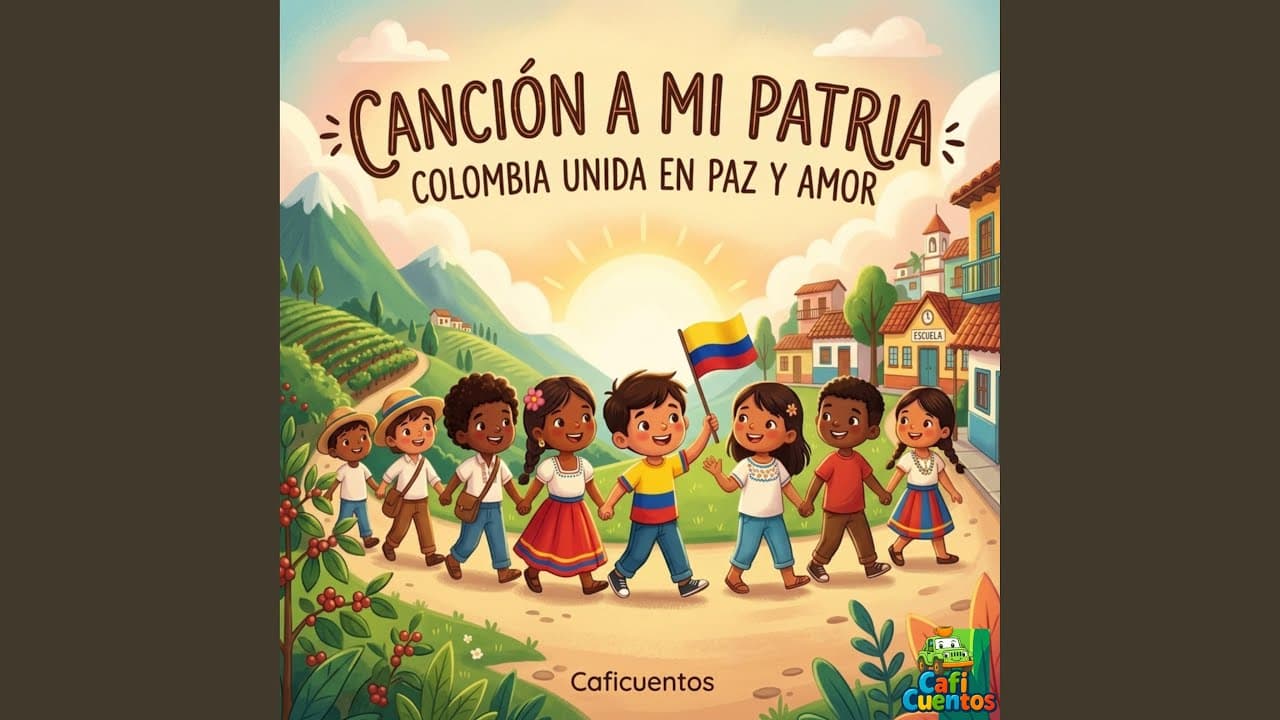 Carátula de la canción Oración por Colombia de Caficuentos canciones