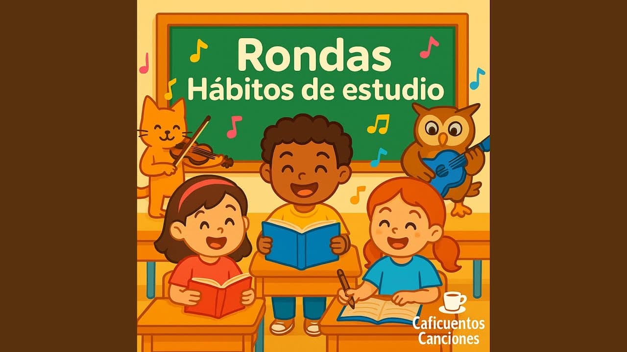 Carátula del álbum Rondas habitos de estudio de Caficuentos canciones