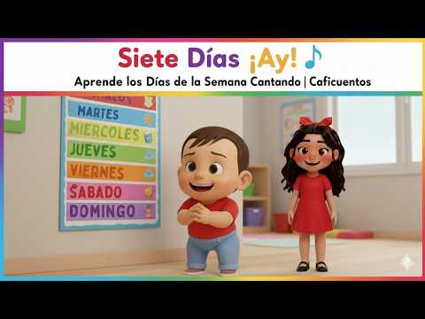 Siete Días ¡Ay! 🎶 Aprende los Días de la Semana Cantando
