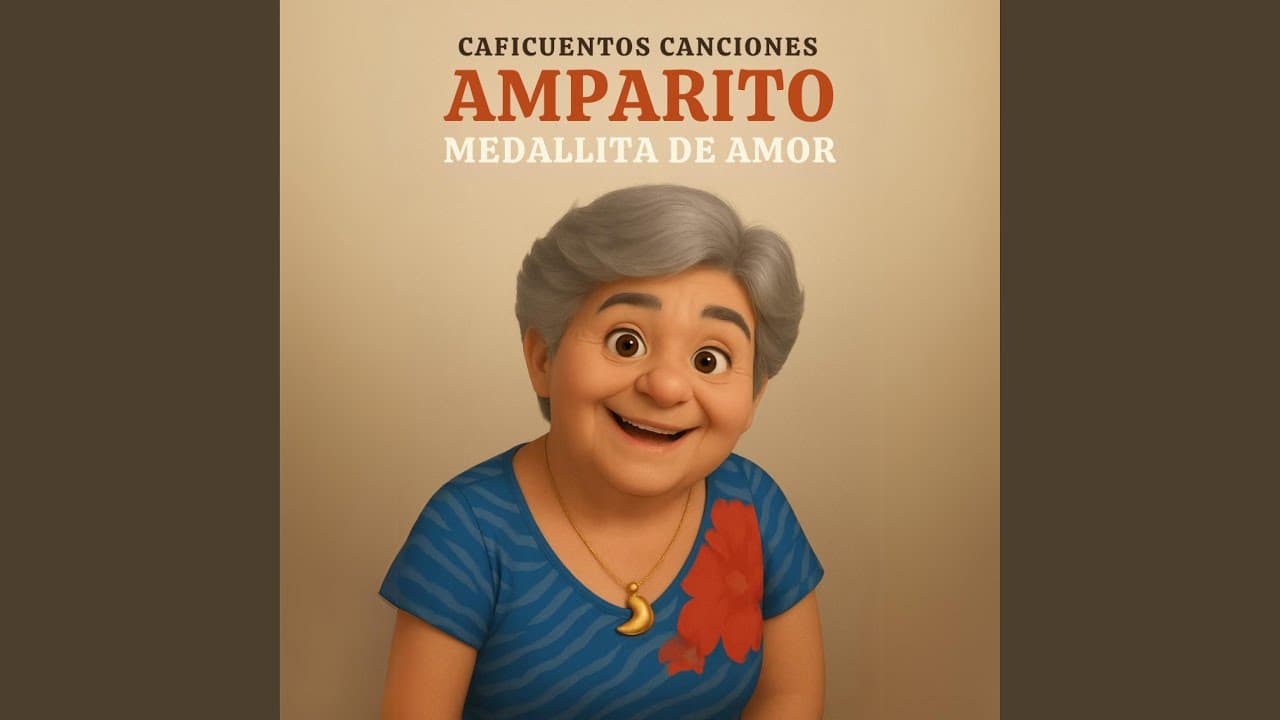 Carátula del álbum Amparito medallita de amor de Caficuentos canciones