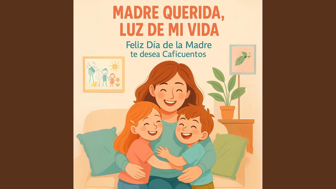 Carátula del álbum Madre querida luz de mi vida (feliz día de la madre) de Caficuentos canciones