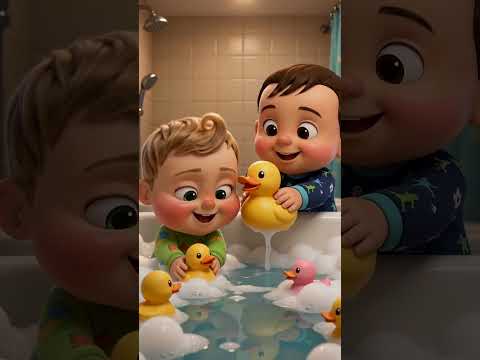 Hora del Baño Divertida! 🛁 Rutina de la Noche para Bebés ✨#s…