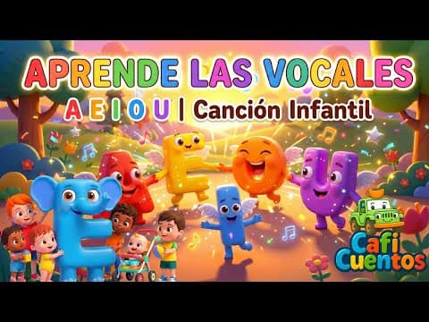 Aprende las Vocales: A E I O U | Canción Infantil para Aprend…